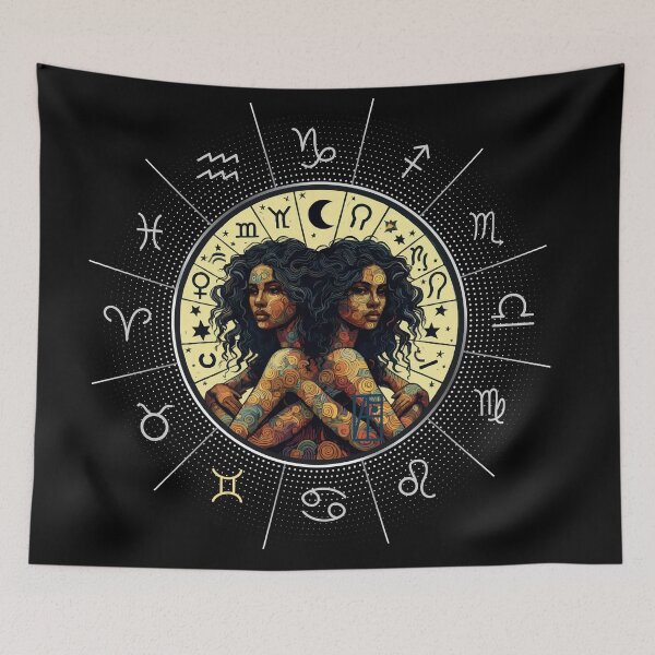 Item preview, ZODIAC Gemini - Astrological GEMINI - GEMINI - ZODIAC sign - Van Gogh style - 5 designed and sold by ArtProjectShop.