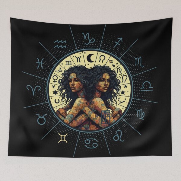 Item preview, ZODIAC Gemini - Astrological GEMINI - GEMINI - ZODIAC sign - Van Gogh style - 6 designed and sold by ArtProjectShop.