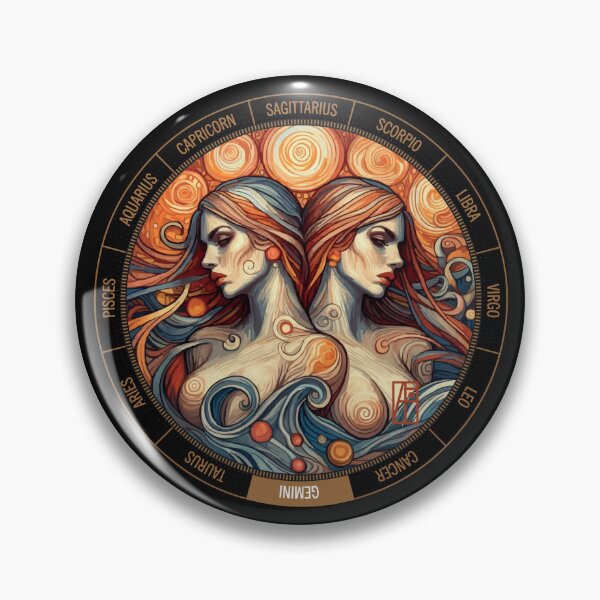 Item preview, ZODIAC Gemini - Astrological GEMINI - GEMINI - ZODIAC sign - Van Gogh style - 7 designed and sold by ArtProjectShop.