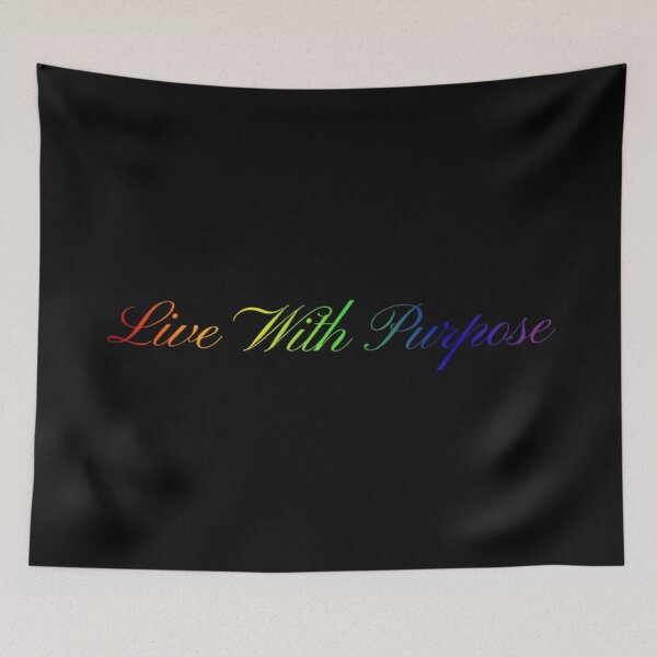 Item preview, LGBTQ T-shirt, Live With Purpose LGBTQ T-shirt, Positive slogan T-shirt, Pride Festival, unisex t-shirt, designed and sold by PrideBeProud.