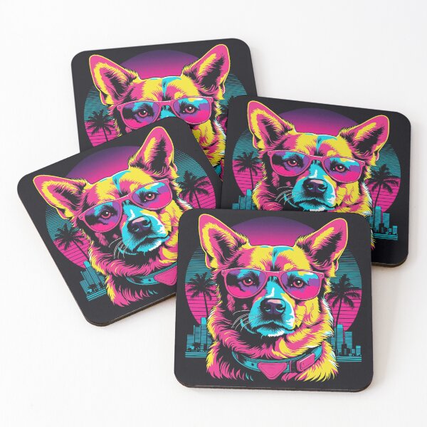 Item preview, When your little dog wears glasses, every moment becomes an exclusive fashion show, with four paws full of elegance designed and sold by Pulsant  Paintings.