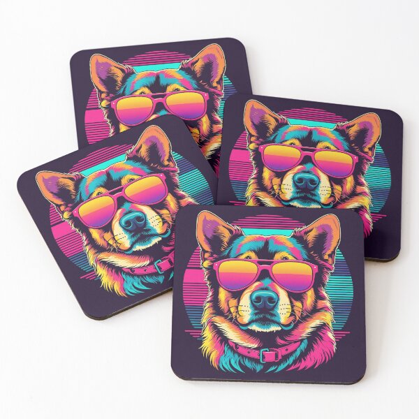 Item preview, Canine glasses the bridge connecting your furry friend's gaze to the world, highlighting their individuality and charm. designed and sold by Pulsant  Paintings.