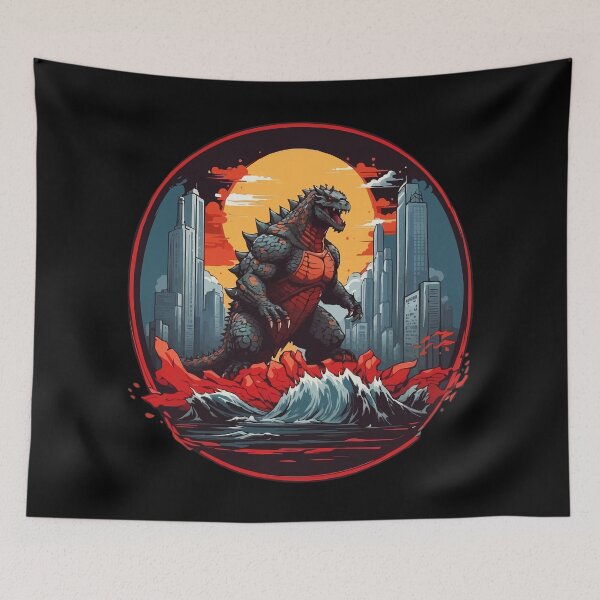 Item preview, Logotipo de Kaiju en la ciudad designed and sold by That3DGeek.
