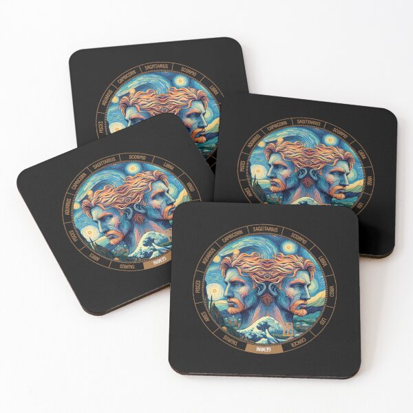 Item preview, ZODIAC Gemini - Astrological GEMINI - GEMINI - ZODIAC sign - Van Gogh style - 10 designed and sold by ArtProjectShop.