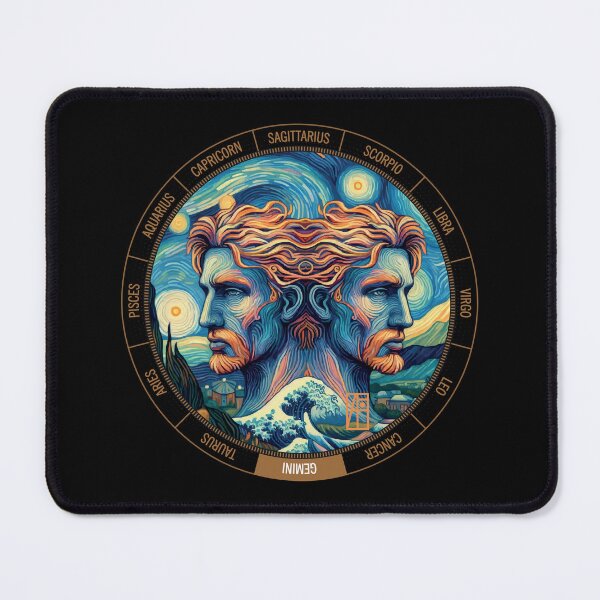 Item preview, ZODIAC Gemini - Astrological GEMINI - GEMINI - ZODIAC sign - Van Gogh style - 10 designed and sold by ArtProjectShop.