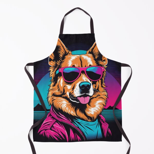 Item preview, Dog with glasses the bold statement that fashion is a free expression, even for our furry friends designed and sold by Pulsant Paintings.
