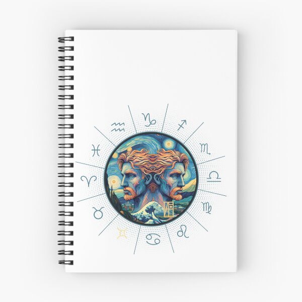 Item preview, ZODIAC Gemini - Astrological GEMINI - GEMINI - ZODIAC sign - Van Gogh style - 12 designed and sold by ArtProjectShop.