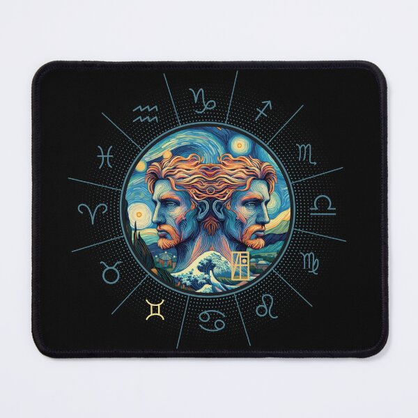 Item preview, ZODIAC Gemini - Astrological GEMINI - GEMINI - ZODIAC sign - Van Gogh style - 12 designed and sold by ArtProjectShop.