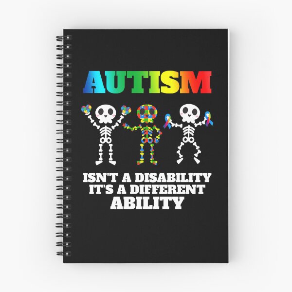 Item preview, Autism Isn't a Disability It's a Different Ability Dancing Skeletons Autism Awareness  designed and sold by BelkaMed.
