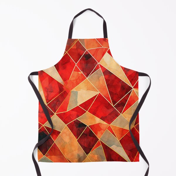 Item preview, Golden Red Geometry 6 designed and sold by Made-by-Gus.