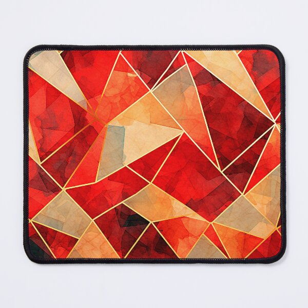 Item preview, Golden Red Geometry 6 designed and sold by Made-by-Gus.