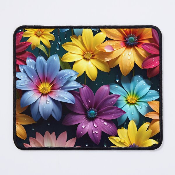 Item preview, Summer Rainbow Flowers Pattern designed and sold by TheArtOfPat.