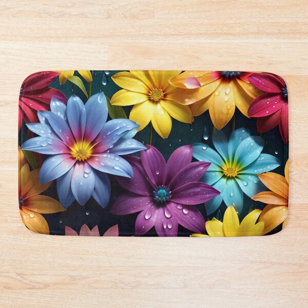 Item preview, Summer Rainbow Flowers Pattern designed and sold by TheArtOfPat.