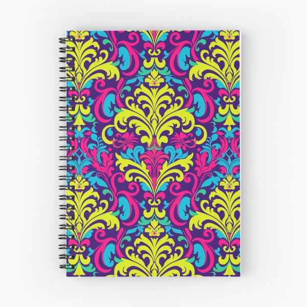 Item preview, Psychedelic Flourish: Vibrant Damask Fusion designed and sold by Chreggie.