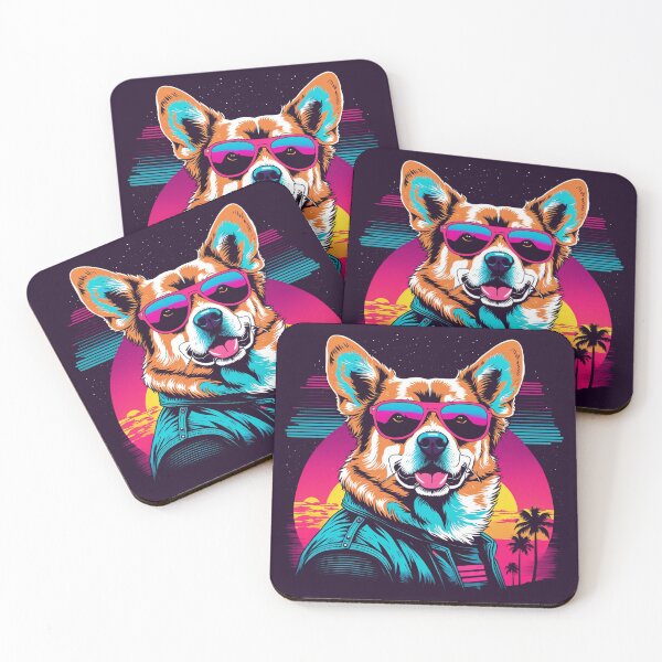 Item preview, When your little dog wears glasses, each day becomes an opportunity to showcase their unique personality with a touch of fashion. designed and sold by Pulsant  Paintings.