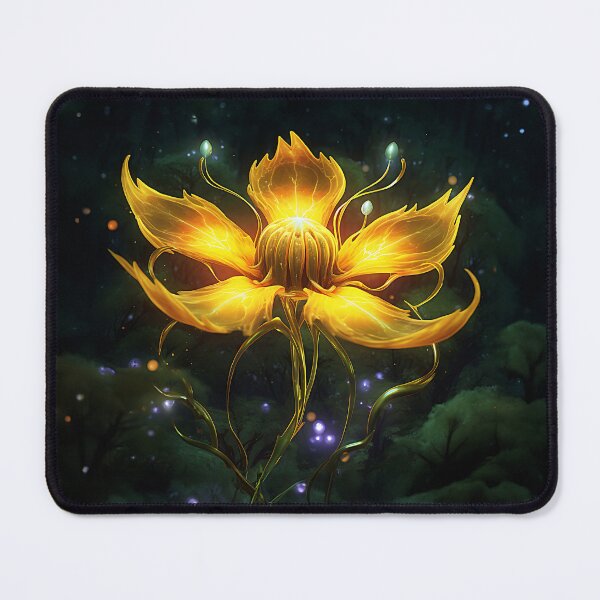 Item preview, Whimsical Alien Yellow Flower designed and sold by Made-by-Gus.