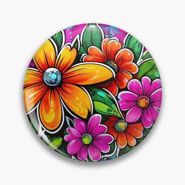 Item preview, Flower graffiti designed and sold by Made-by-Gus.