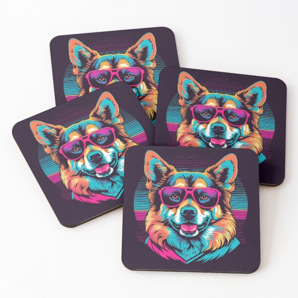 Item preview, Canine glasses the key to unlocking the stylish potential of furry eyes, revealing a unique expression of elegance designed and sold by Pulsant  Paintings.