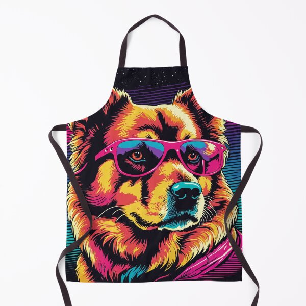Item preview, When your little dog adopts glasses, each meal becomes a feast of style, with every bite being a canine statement of good taste designed and sold by Pulsant Paintings.