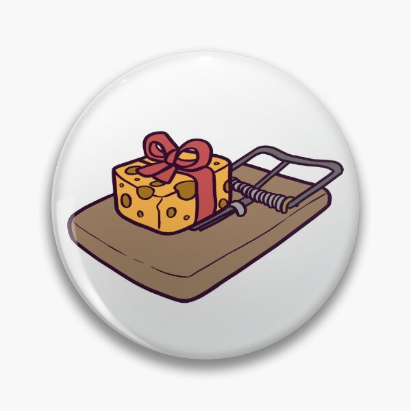 Item preview, Funny Mouse Trap Cheese Gift Cartoon designed and sold by ThumboArtBumbo.