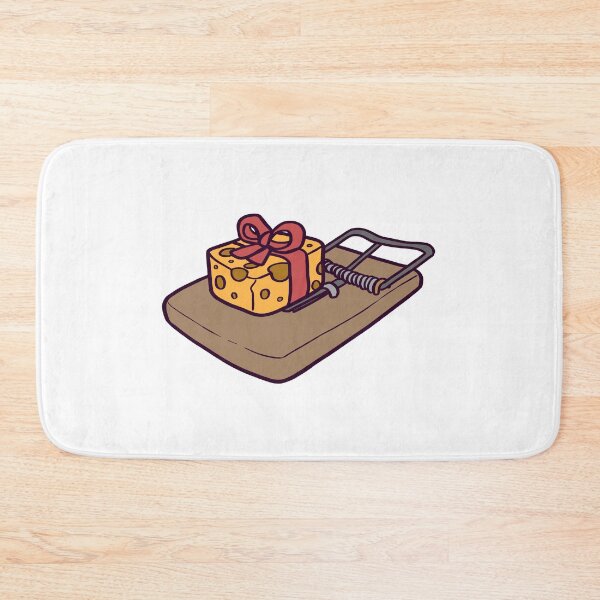 Item preview, Funny Mouse Trap Cheese Gift Cartoon designed and sold by ThumboArtBumbo.