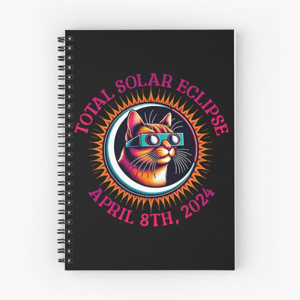 Item preview, Cat Total Solar Eclipse 2024 designed and sold by SeledineArt.