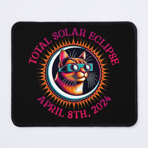 Item preview, Cat Total Solar Eclipse 2024 designed and sold by SeledineArt.