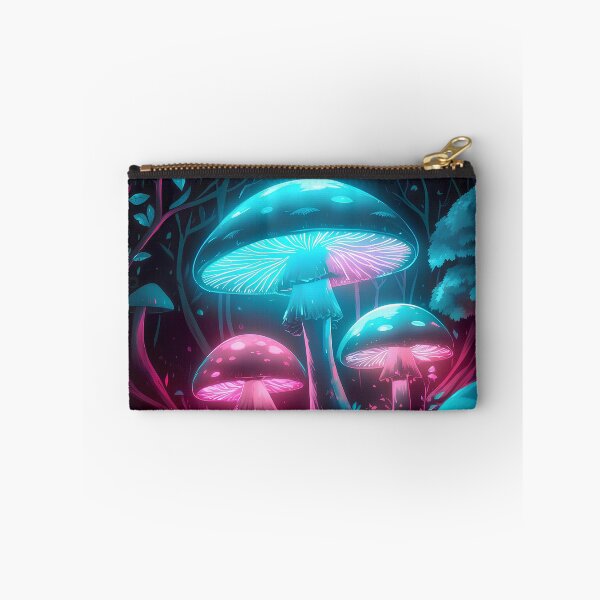 Item preview, Neon mushrooms in forest designed and sold by Paul-Place.