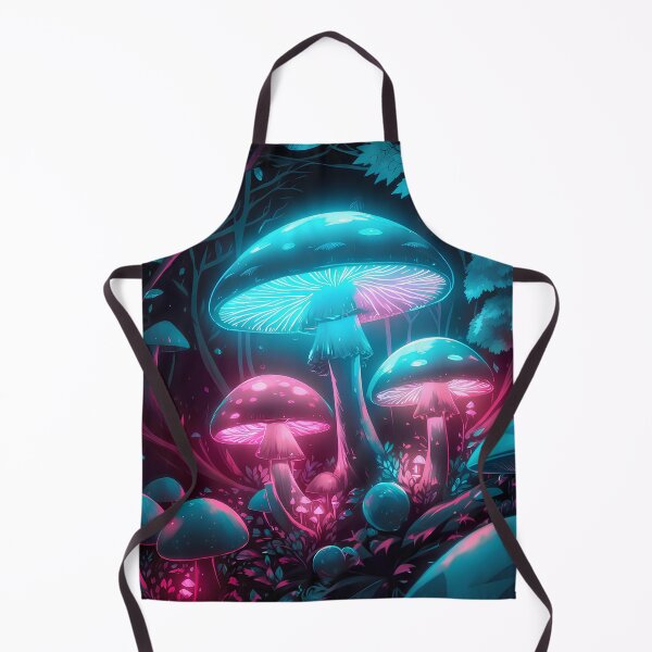 Item preview, Neon mushrooms in forest designed and sold by Paul-Place.
