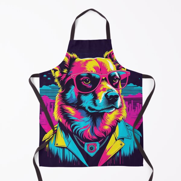 Item preview, When your little dog adopts glasses, each lick is a stroke of fashion, creating a canine masterpiece full of love and style designed and sold by Pulsant Paintings.