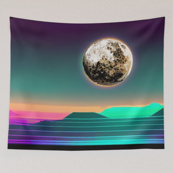 Item preview, Neon Ocean Crumpet Moonrise designed and sold by LionBrew.