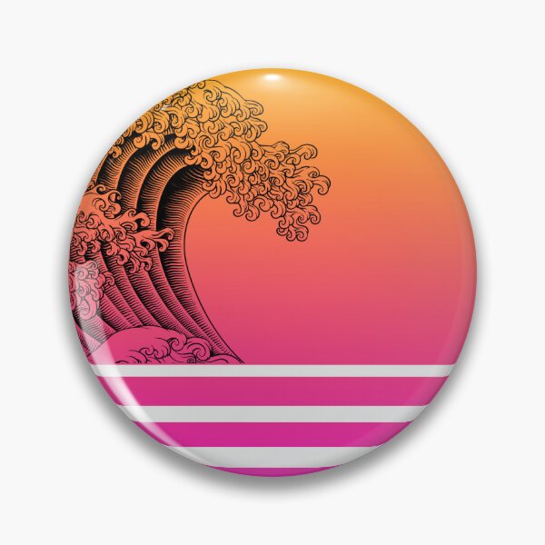 Item preview, retro ocean waves designed and sold by Luisshopp.
