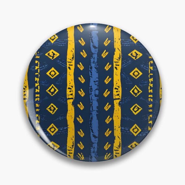 Item preview, African Bogolan Seamless Pattern - Bogo Blue  designed and sold by JD72shirtshop.
