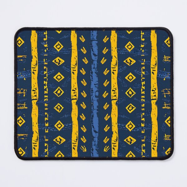 Item preview, African Bogolan Seamless Pattern - Bogo Blue designed and sold by JD72shirtshop.