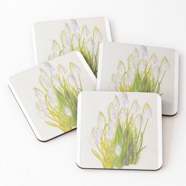 Item preview, Snowdrops watercolour painting  designed and sold by esvb.