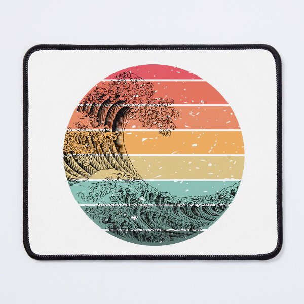 Item preview, retro ocean waves designed and sold by Luisshopp.