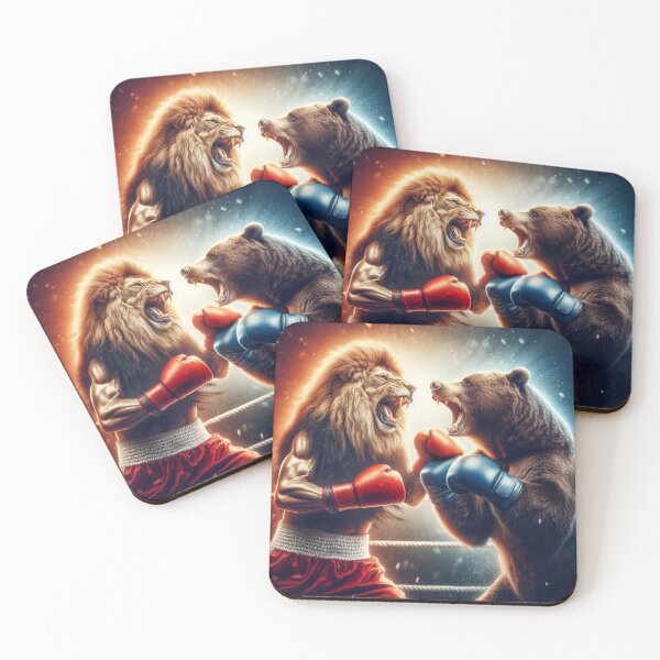 Item preview, Clash of Titans: Lion vs. Bear Boxing Showdown designed and sold by BioFaStore.