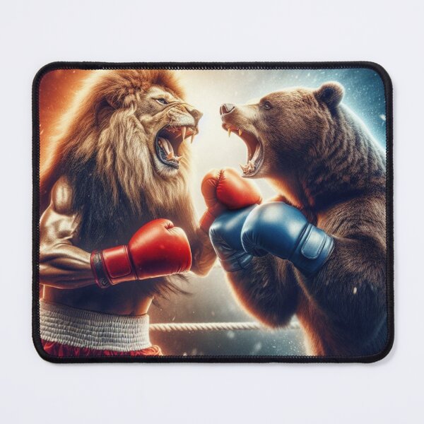 Item preview, Clash of Titans: Lion vs. Bear Boxing Showdown designed and sold by BioFaStore.