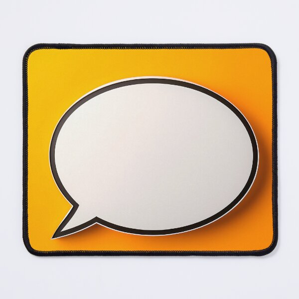 Item preview, A white speech bubble, with a black outline  designed and sold by etherinkAI.