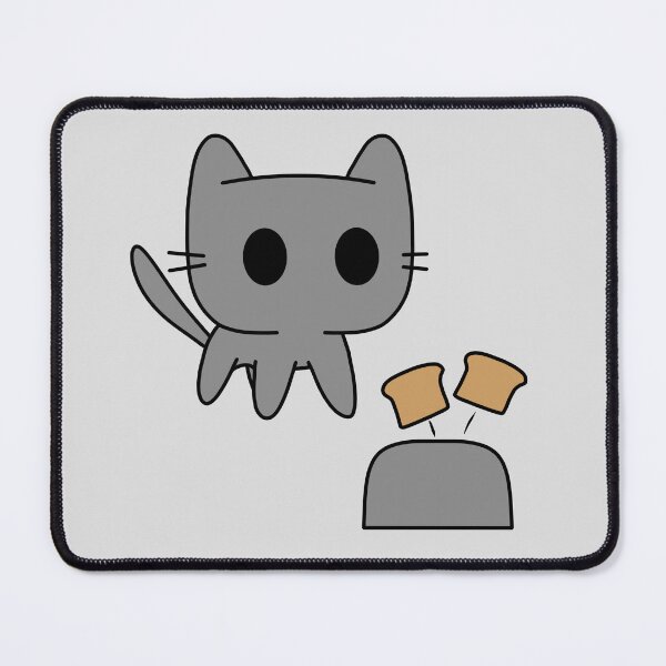 Item preview, Grey cat scared by toaster designed and sold by Cre8iveCat.