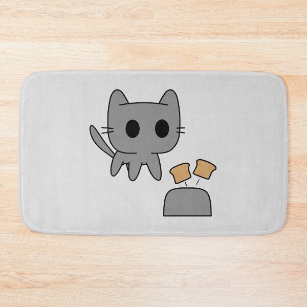 Item preview, Grey cat scared by toaster designed and sold by Cre8iveCat.