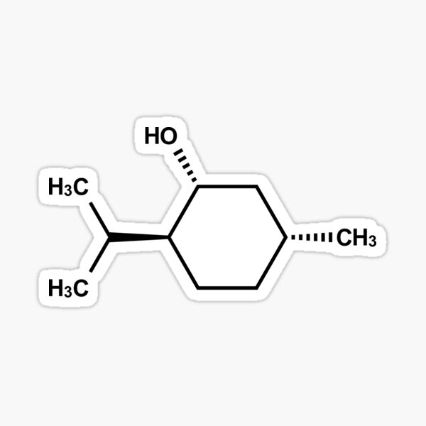 Artikel-Vorschau von Menthol chemische Molekül Struktur , designt und verkauft von Girih.
