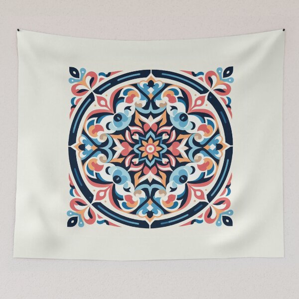 Item preview, Iberian single circle tiles designed and sold by Designs2Camille.