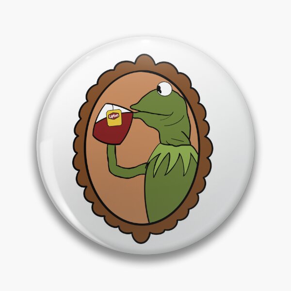 Item preview, Kermit sipping tea designed and sold by sunnymuffin21.