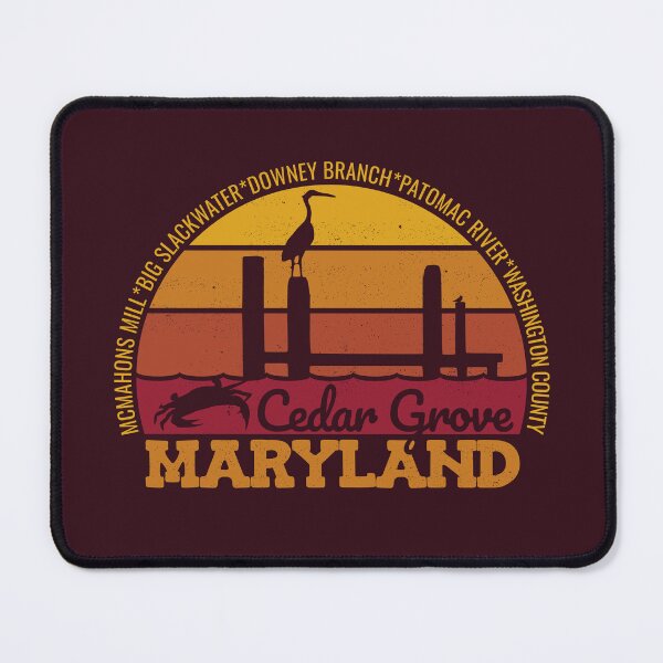 Item preview, Cedar Grove Maryland Sunset Retro Vintage Local Pride Logo designed and sold by CRHPOD20.
