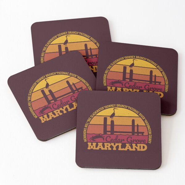 Item preview, Cedar Grove Maryland Sunset Retro Vintage Local Pride Logo designed and sold by CRHPOD20.