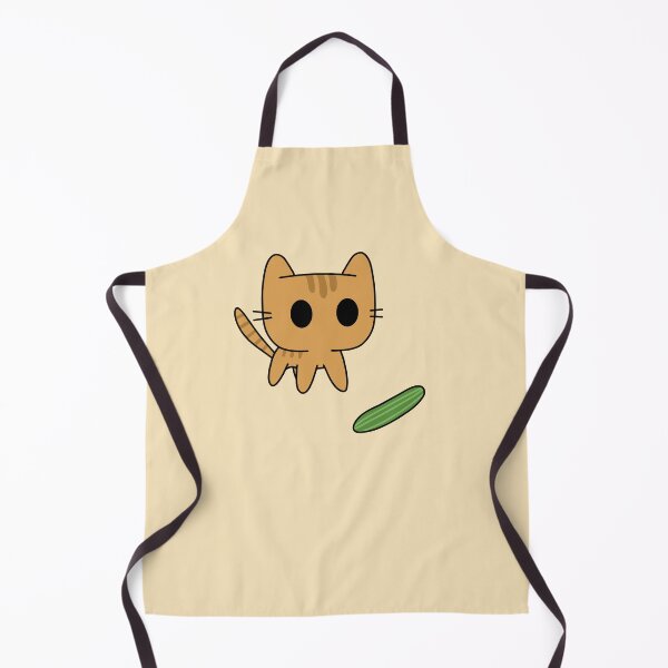 Item preview, Ginger cat scared by cucumber designed and sold by Cre8iveCat.