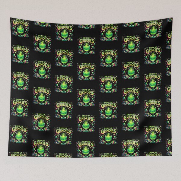 Item preview, Drink Up Grinches: Festive Image for Stylish Clothing designed and sold by Gatsbird Design.