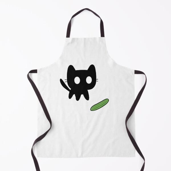 Item preview, Black cat scared by cucumber designed and sold by Cre8iveCat.