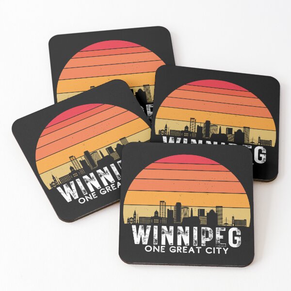 Item preview, Winnipeg One Great City Vintage Sunset Skyline designed and sold by Christine Layne.